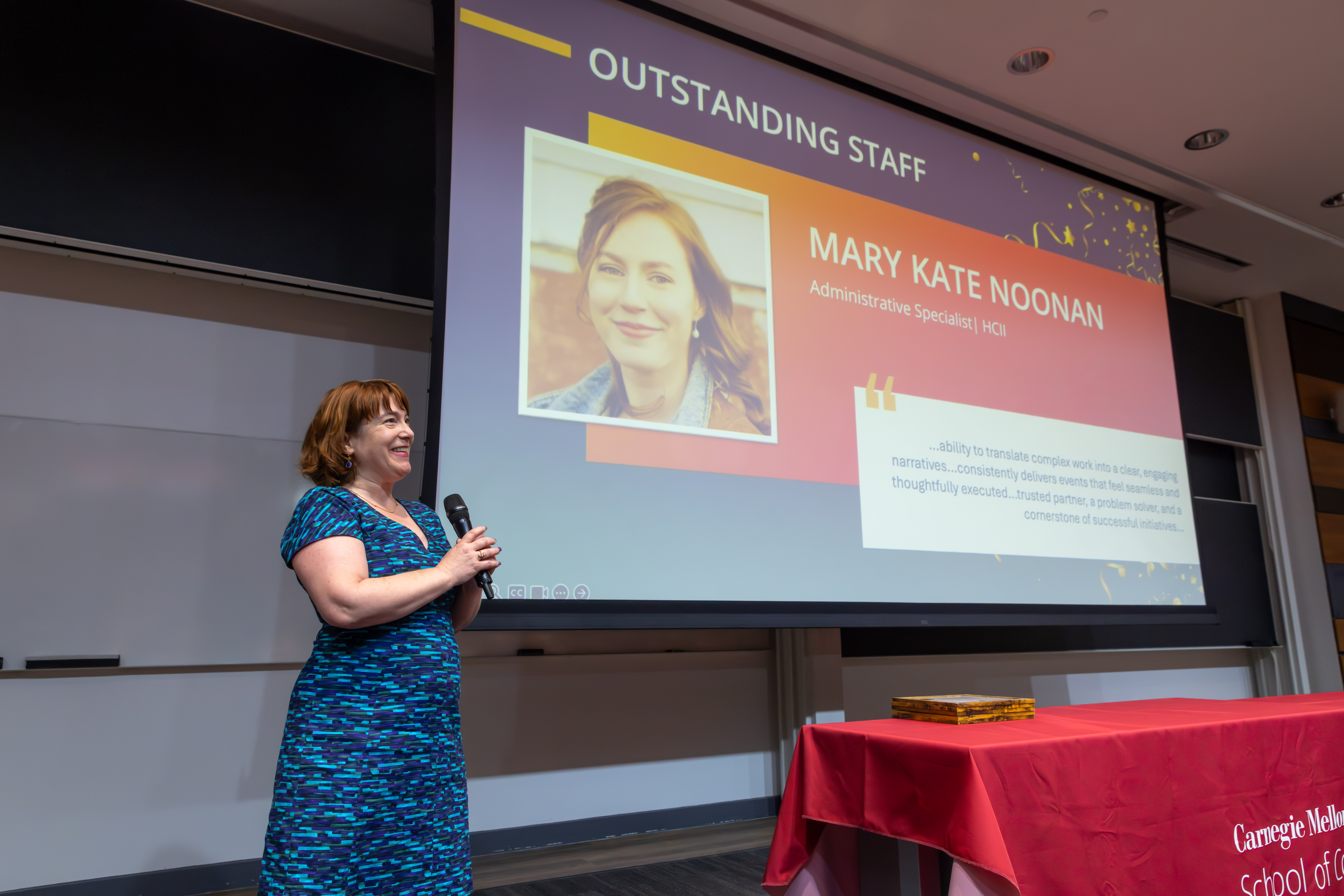Krista McGuigan presenting